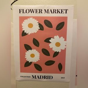 Flower Market- Madrid on cavas